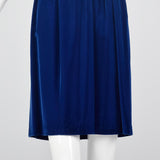 1960s Lanz Original Blue Velvet Dress