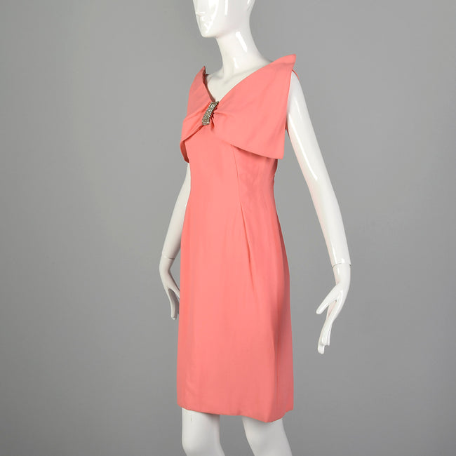 XS 1960s Pink Cocktail Dress