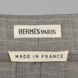 1990s Hermès Wool Pants in Heathered Gray