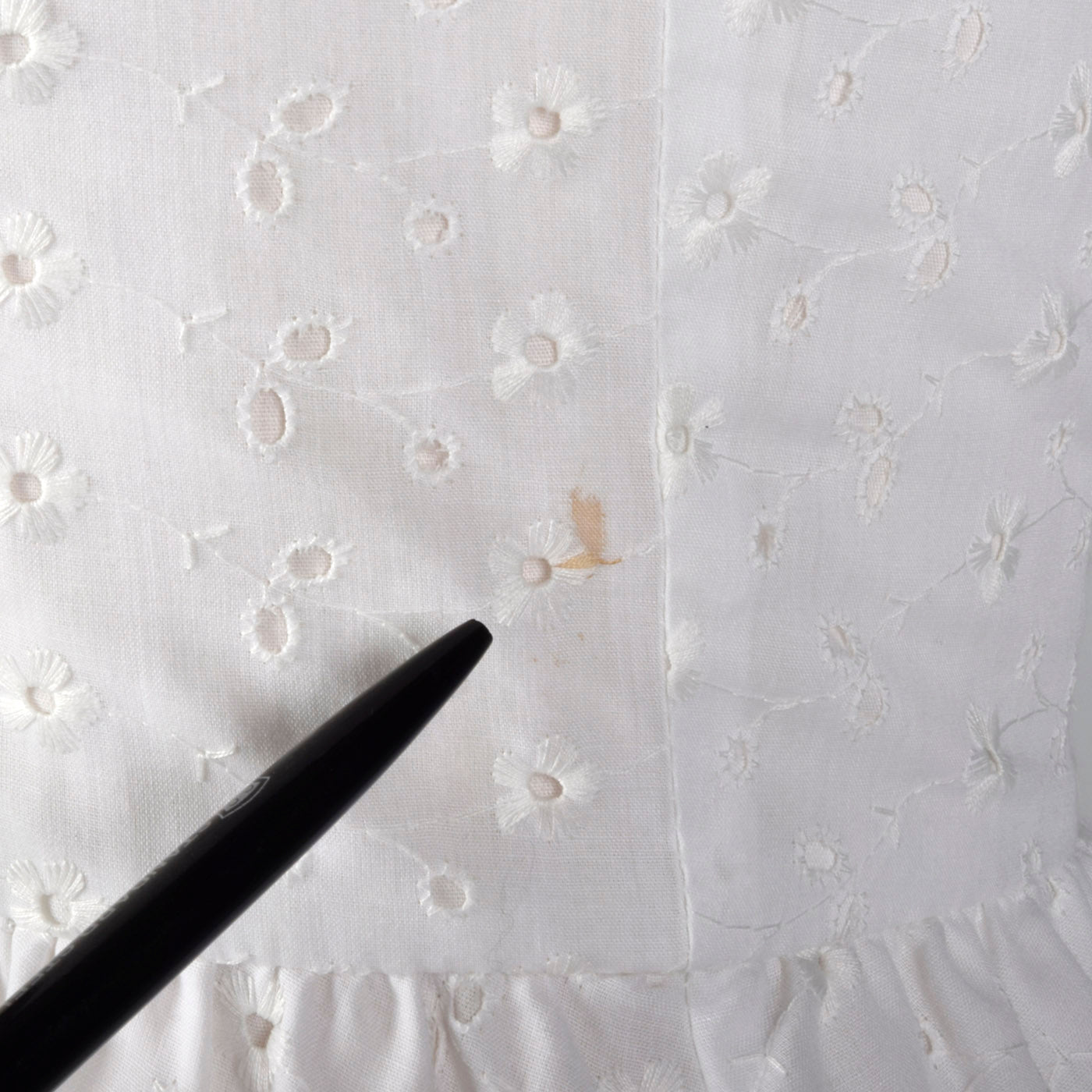 1960s Lanz White Eyelet Dress with Jacket