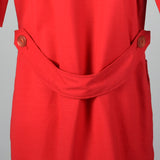 1960s Red Day Dress with Bird Embroidery