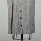 XXL 1950s Black Checkered Dress Short Sleeve Waist Belt