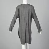 1990s Grey Tunic Style Cardigan