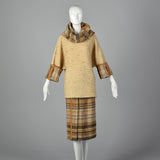 1970s Wool Tweed Skirt Set