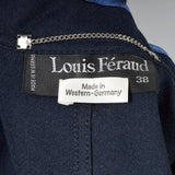 1980s Louis Feraud Blue Skirt with Matching Open Jacket