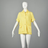 XS 1950s Terry Cloth Beach Shirt