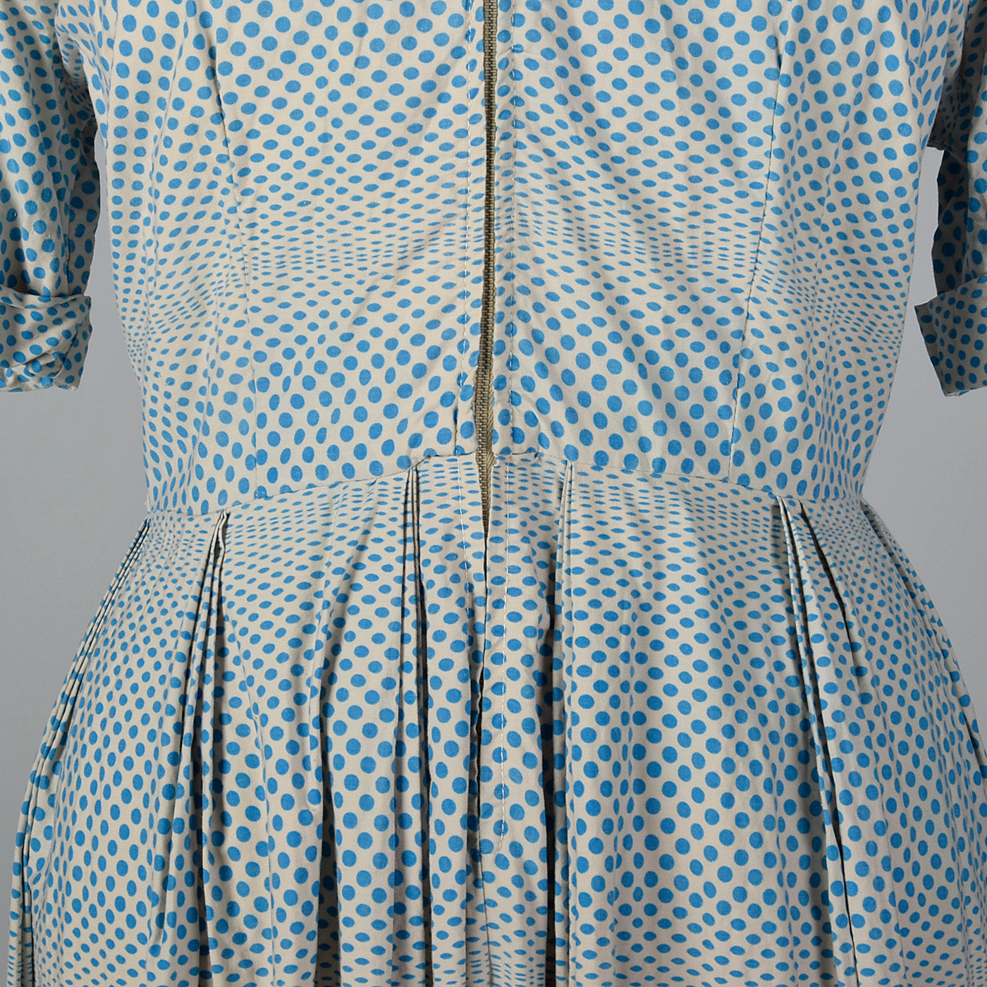 1950s Op Art Print Dot Dress