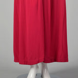 Small 1940s Pink Rayon Evening Gown
