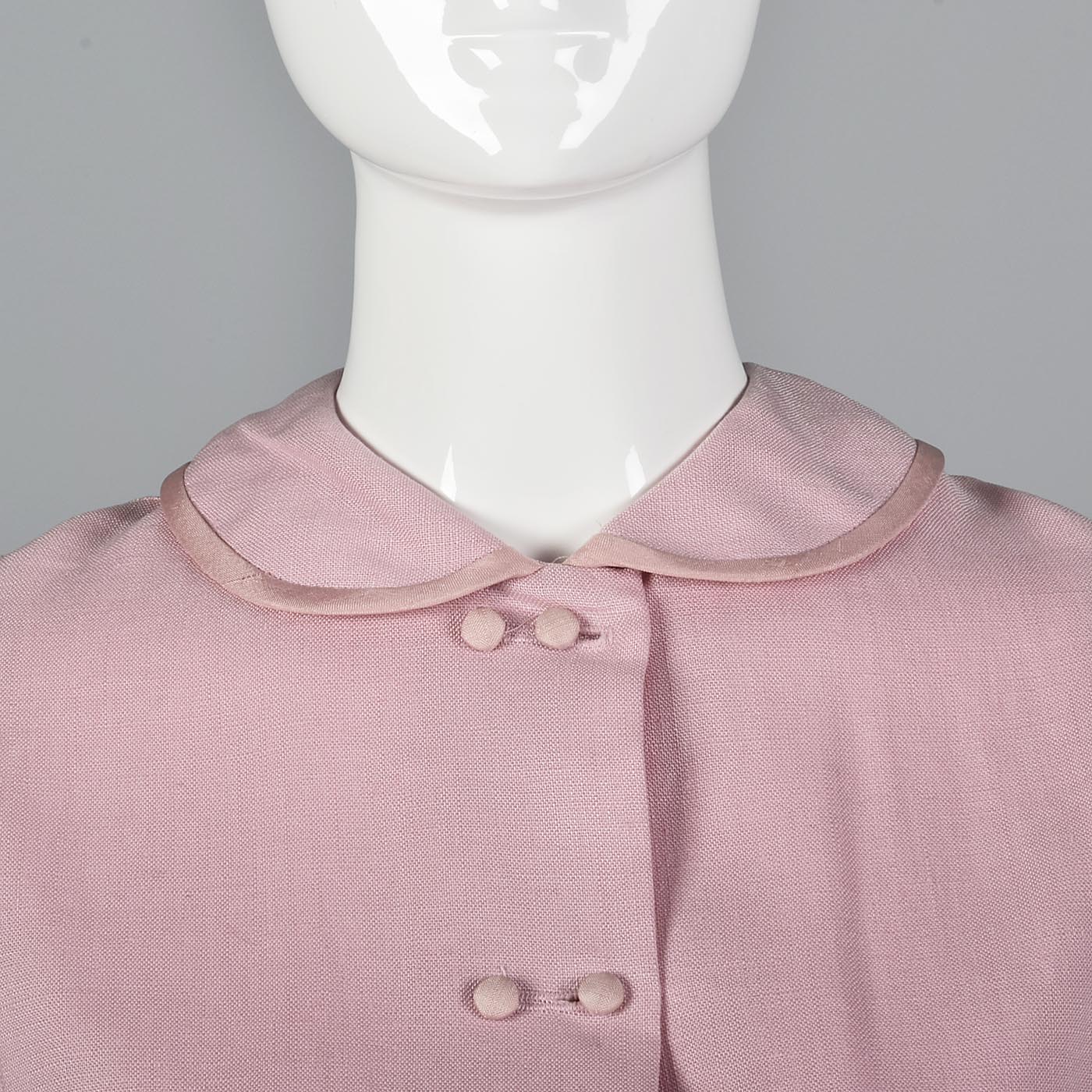 1960s Deadstock Pink Linen Dress