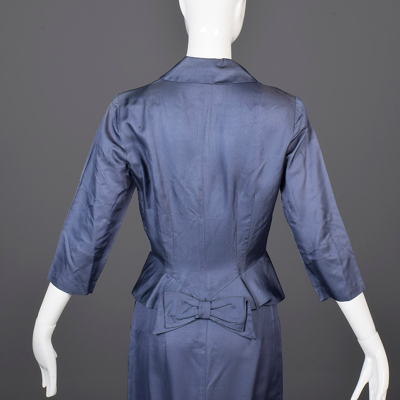 1940s Silk Faille Skirt Suit