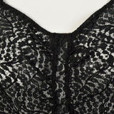 Medium 1930s Sheer Black Lace Dress Glamorous Old Hollywood