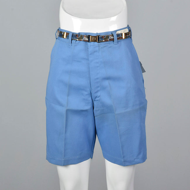 1950s Deadstock Blue Bermuda Shorts
