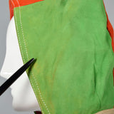 1960s Mod Color Black Suede Leather Vest with Hood