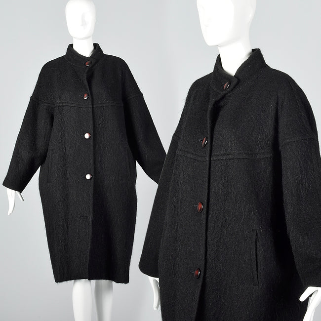 XL Guy Laroche Boutique 1980s Mohair Coat