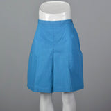 1960s Blue Mini Skort Shorts