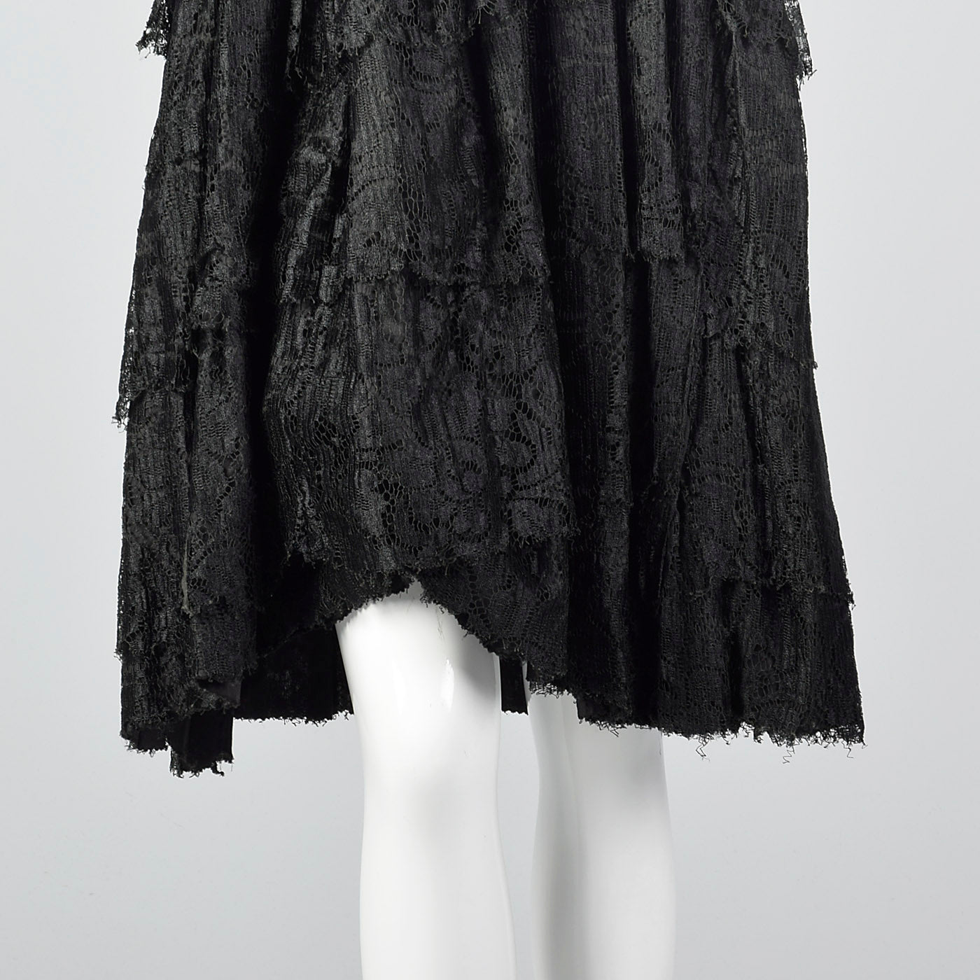 1920s Style Black Lace Dress