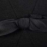 1950s Adele Simpson Black Dress with Button Up Back