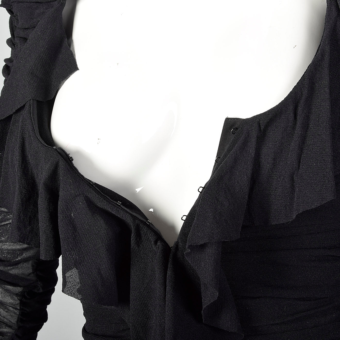 2000s Casadei Black Ruched Top
