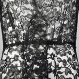 1930s Black Lace Negligee