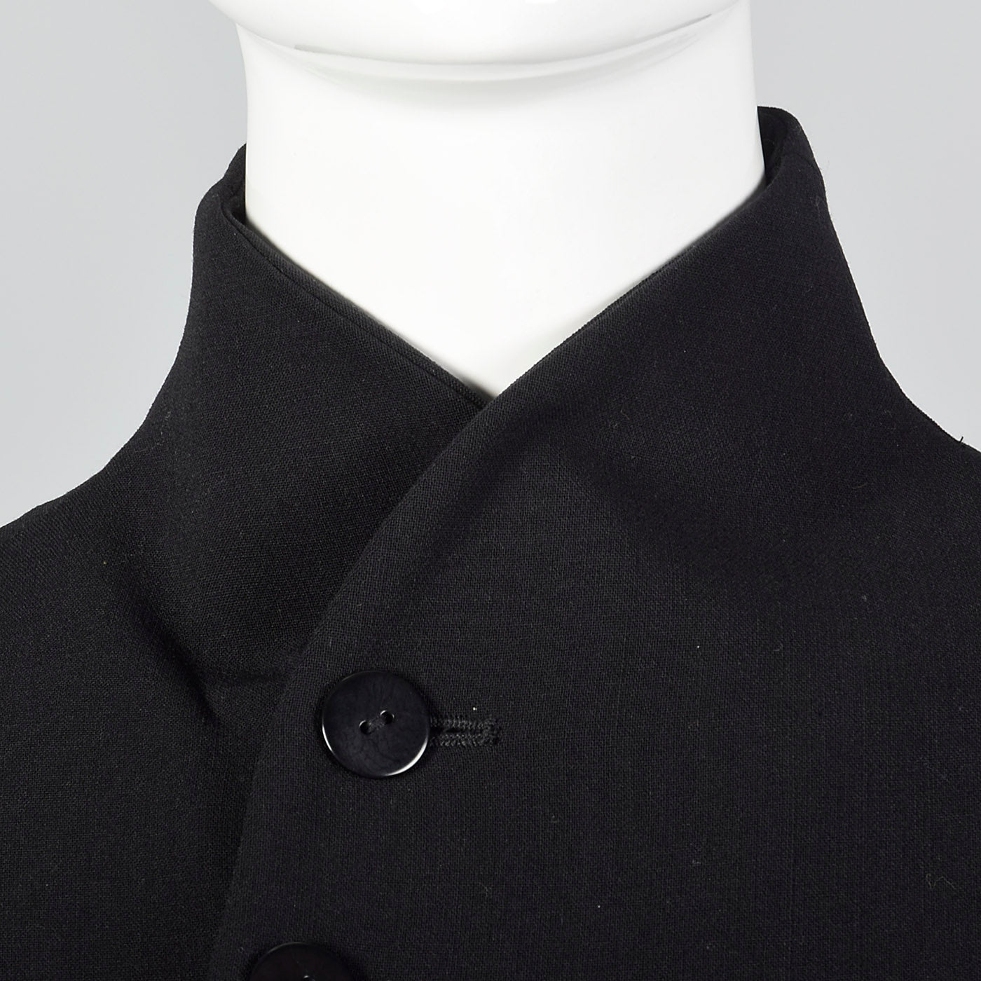 1990s Ralph Lauren Black Label Asymmetric Button Jacket