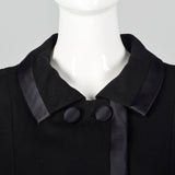 1960s Mod Black Skirt Suit