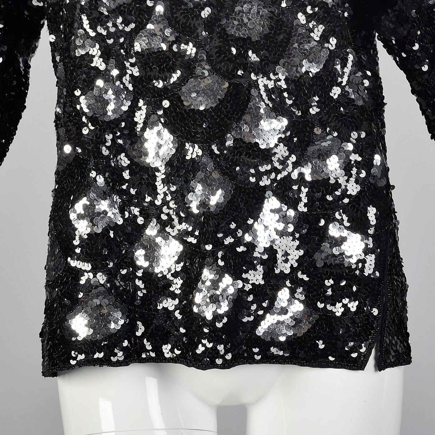 1960s Sequin Top with Scallop Design