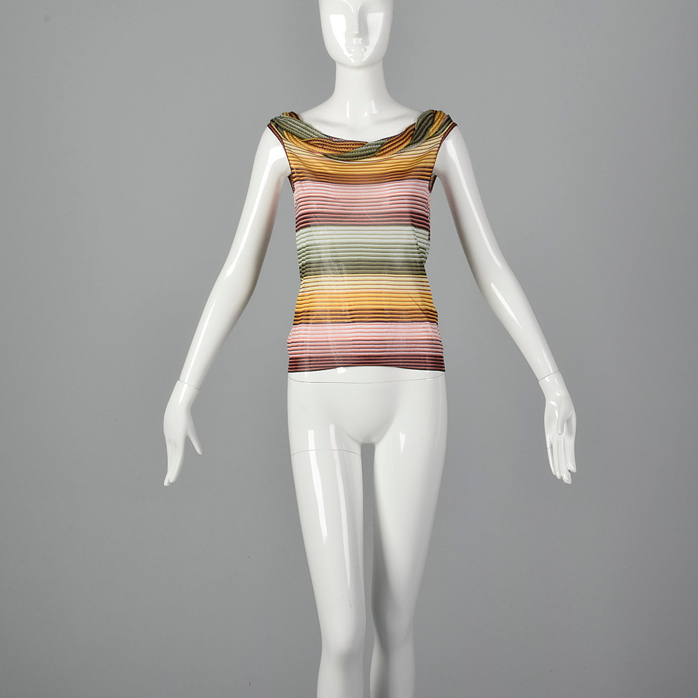 1980s Missoni Knit Stripe Top
