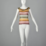 1980s Missoni Knit Stripe Top