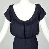 Small 1950s Suzy Perette Navy Blue Dress