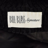 Medium Bill Blass 1980s Black Corduroy Coat
