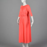 1960s Saks Fifth Avenue Pink Lounge Robe