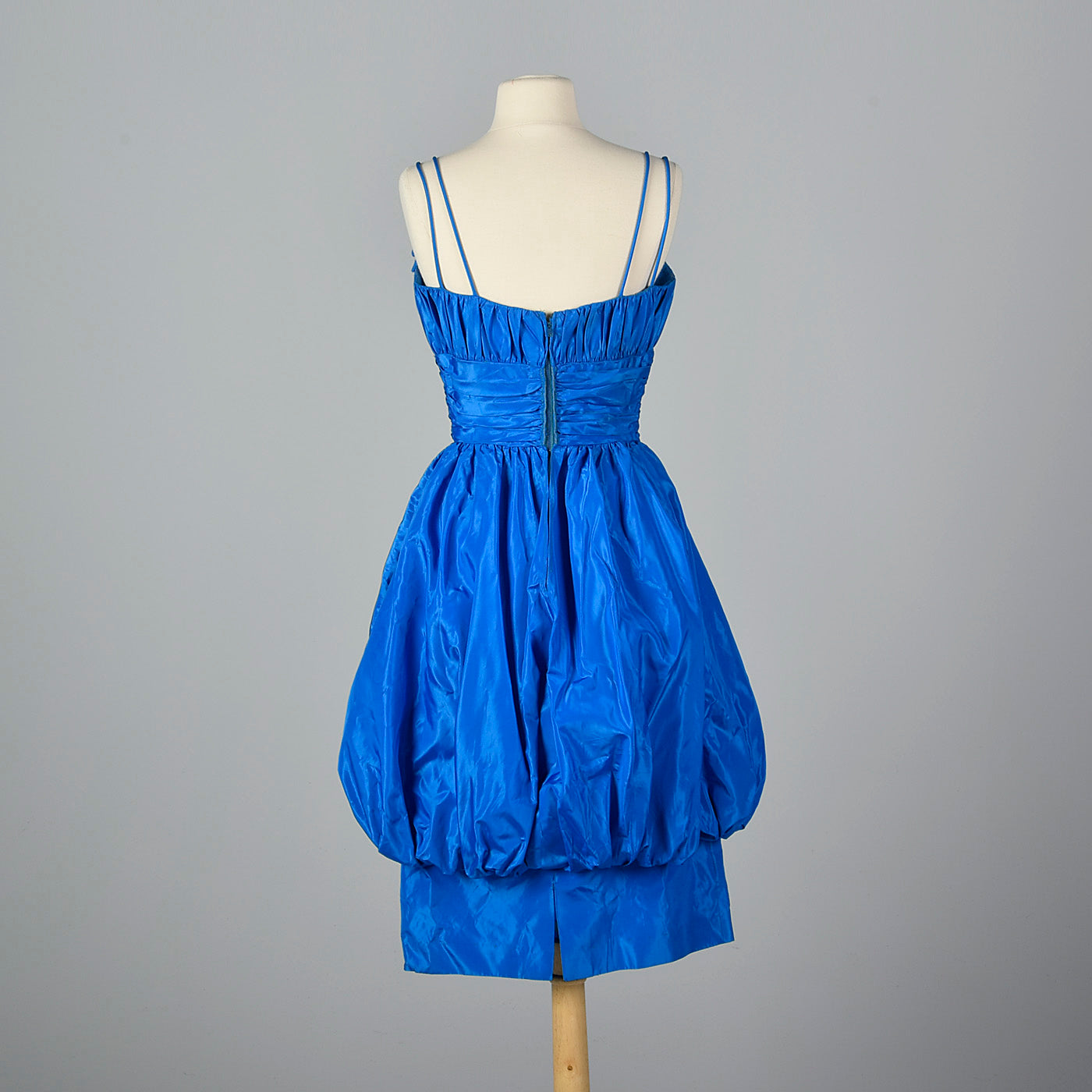 1950s Electric Blue Party Dress with Bubble Skirt Style & Salvage 1950s Electric Blue Party Dress with Bubble Skirt Style & Salvage