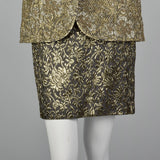 1980s Gianfranco Ferre Metallic Gold Suit