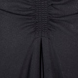 1940s Mary Muffet Black Rayon Crepe Dress