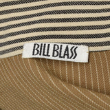 Medium 1980s Bill Blass Tan Striped Skirt Suit