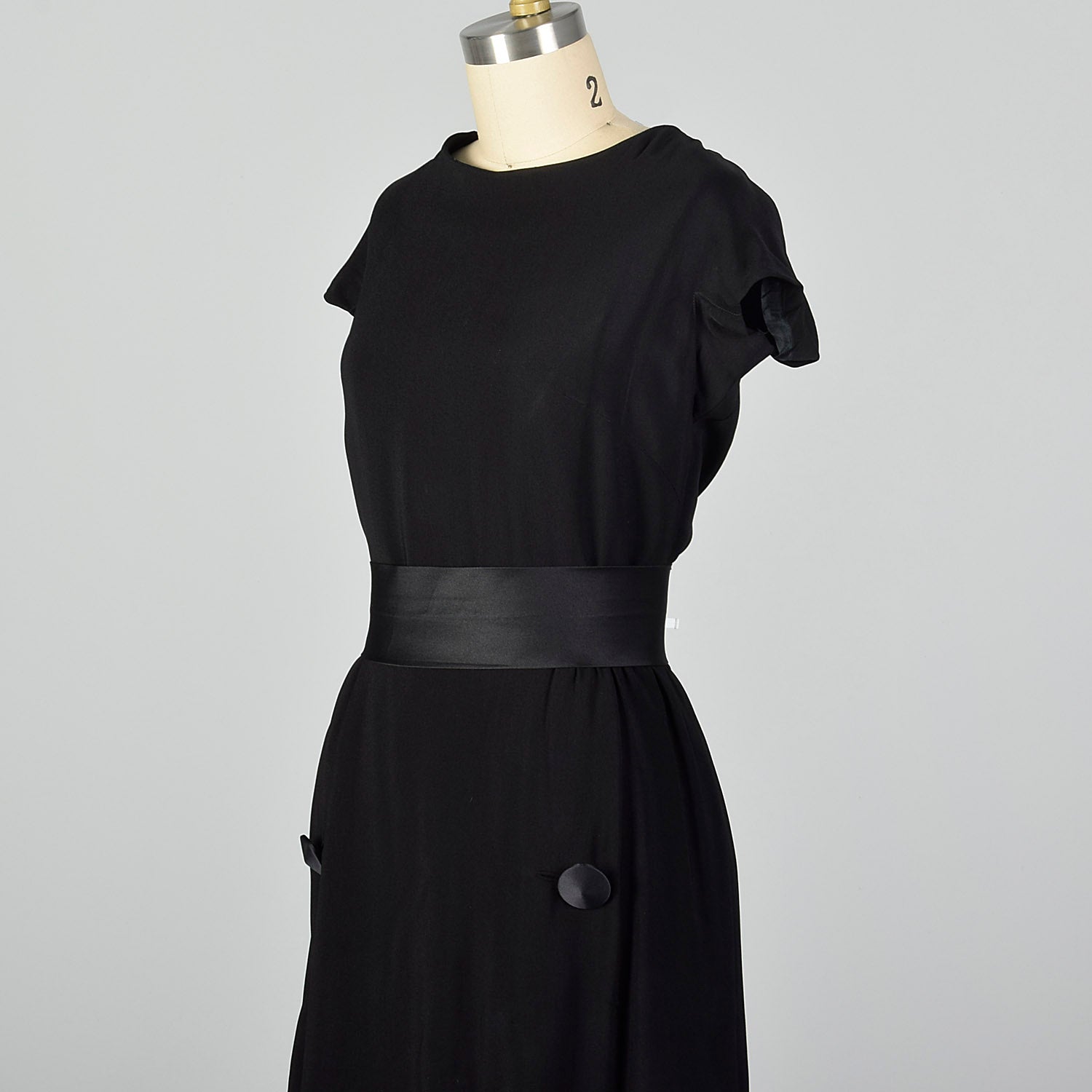 Small 1960s Harvey Berin by Karen Stark Little Black Dress