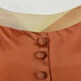 1950s Sleeveless Dress with Beautiful Rust Bodice