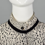 1980s Louis Feraud Printed Silk Blouse