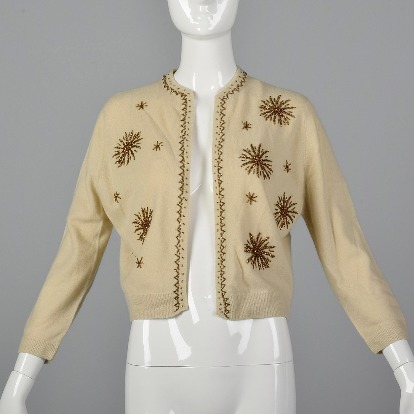1950s Beaded Cashmere Cardigan
