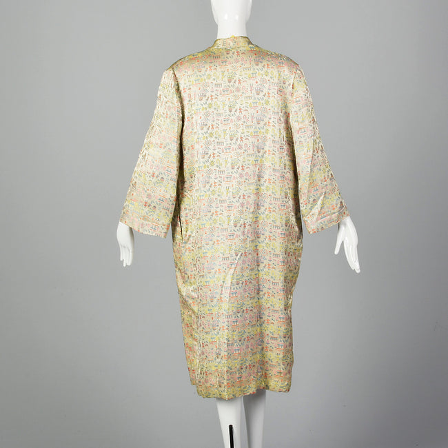 1960s Novelty Figural Brocade Coat