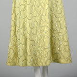 1960s Green Lace Overlay Dress with Sequins