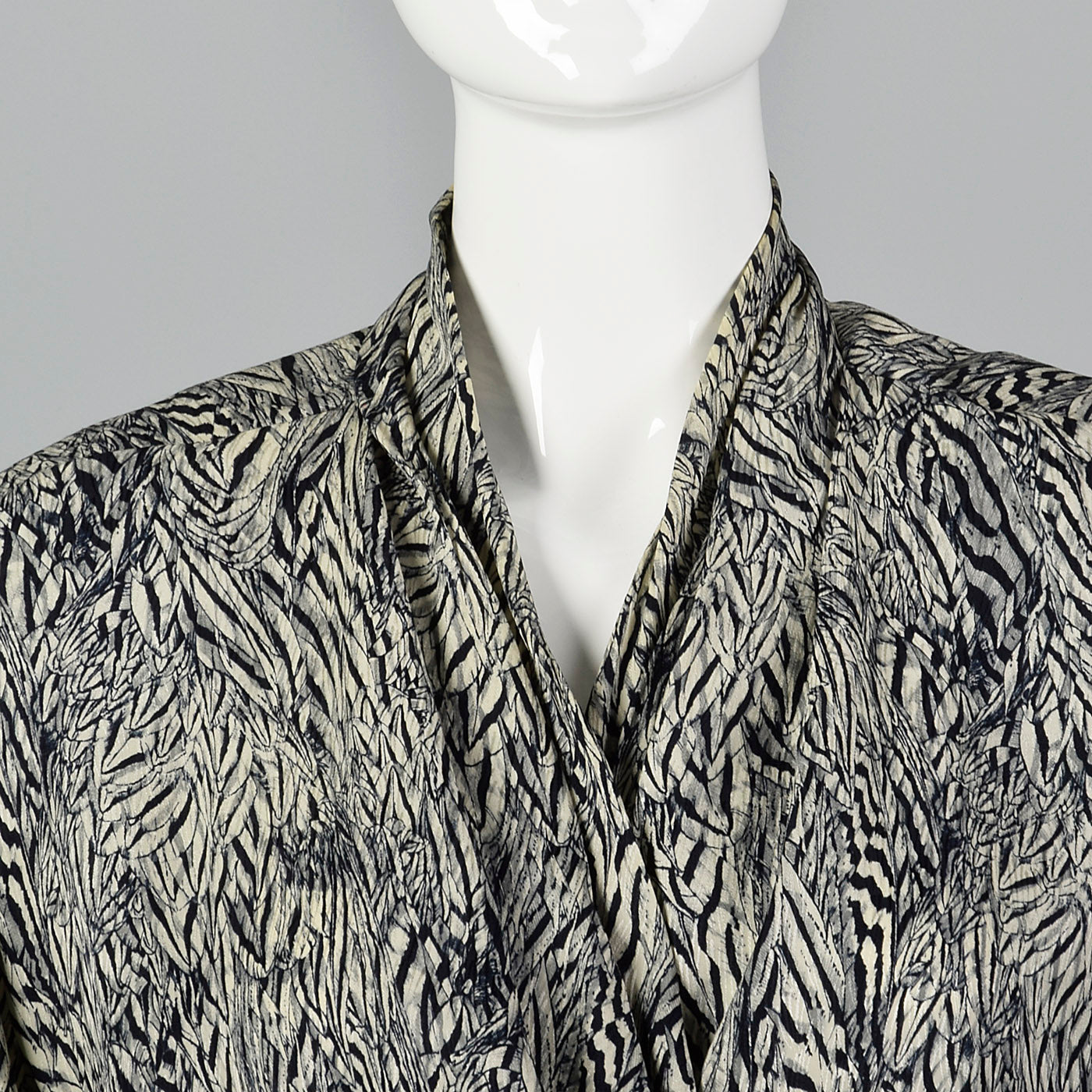 1980s Anne Klein Silk Blouse