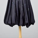 1950s Navy Party Dress with Bubble Skirt