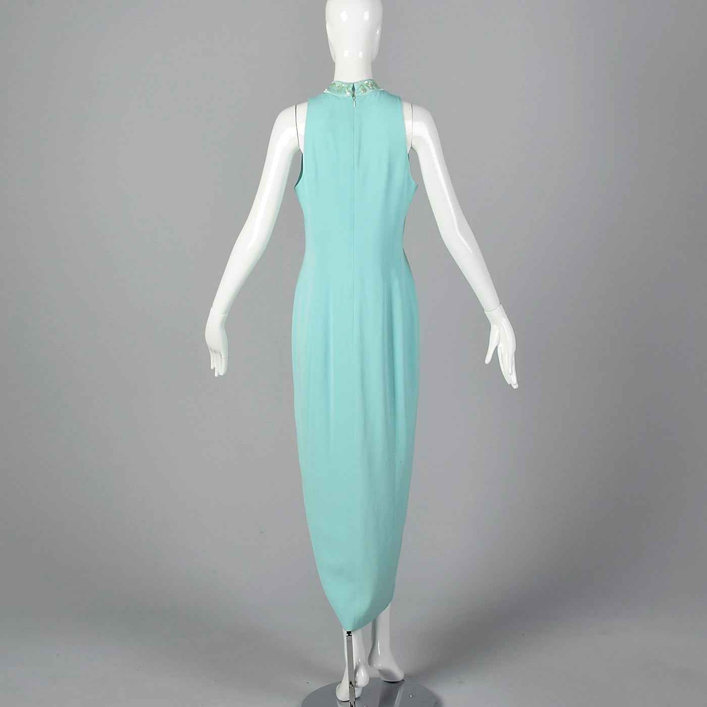 1980s Lillie Rubin Mint Green Dress