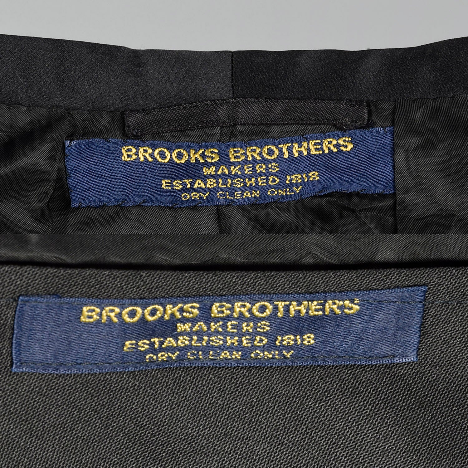 43L 1970s Tuxedo Three Piece Single Button Brooks Brothers