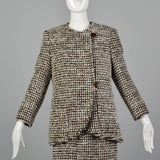 Medium Stanley Platos 1990s Textured Skirt Suit