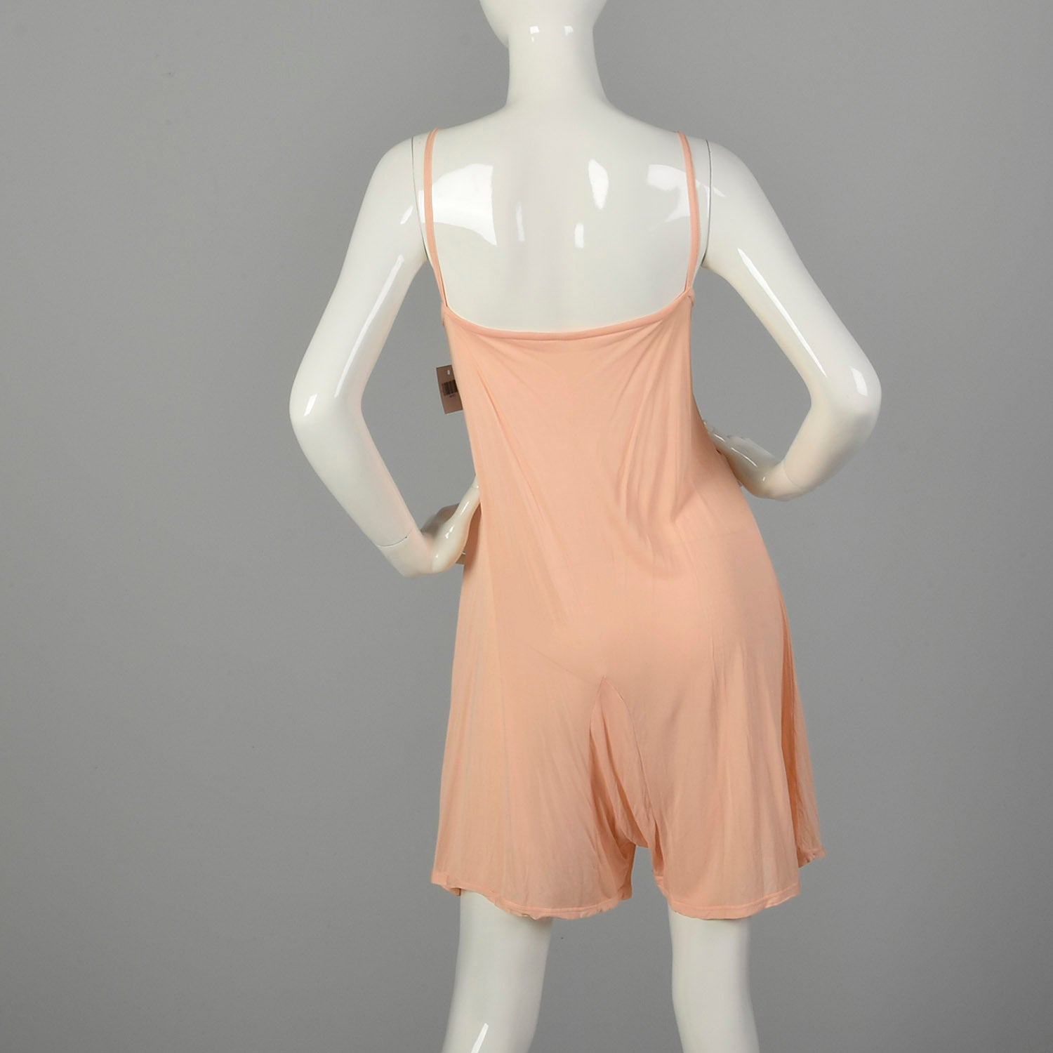 Medium 1930s Teddy Pink Deadstock Step-in Vintage Slip Lingerie Boudoir