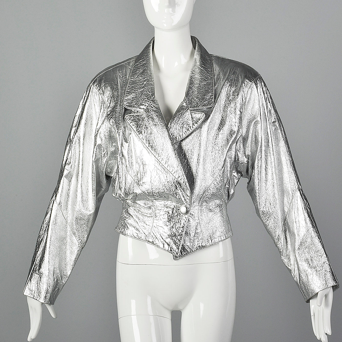 1980s Lillie Rubin Metallic Silver Jacket