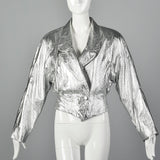 1980s Lillie Rubin Metallic Silver Jacket