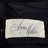 1950s Anna Miller by Bill Blass Black Pencil Dress